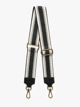 Schouderriem Milano Zwart velvet VE25LIOV